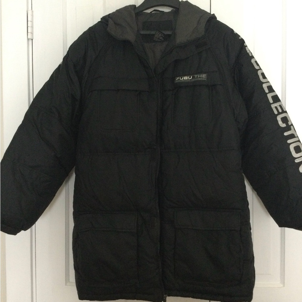 Fubu The Collection. Down Parka Puffer w/ hoodie.